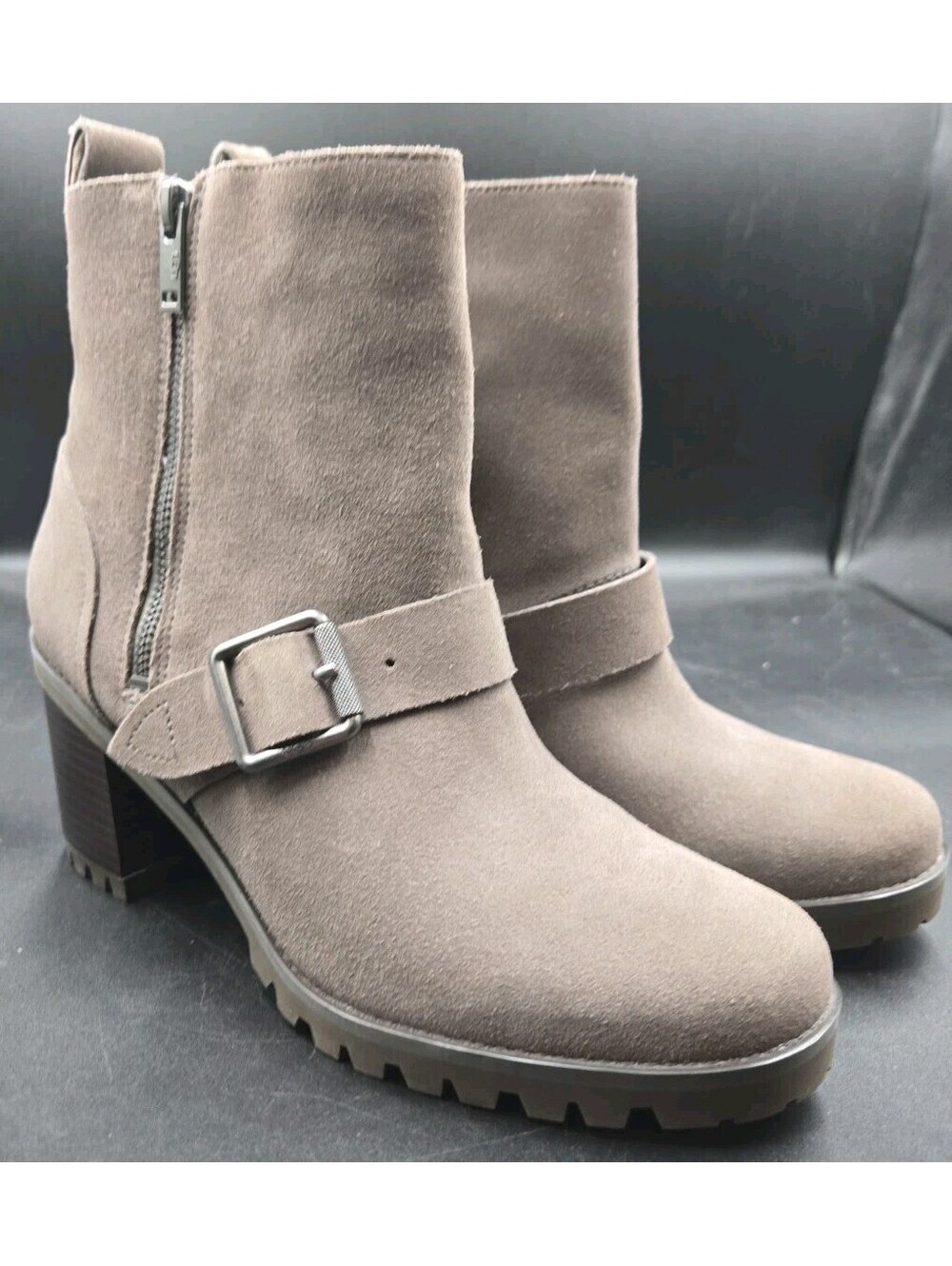 Women's UGG Fern Waterproof Bootie Boots in Mole Suede Size 10 New No Box $150